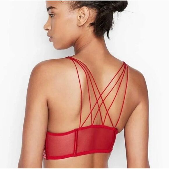 Victoria’s Secret Red Corset Bralette  Size Large - Picture 5 of 14